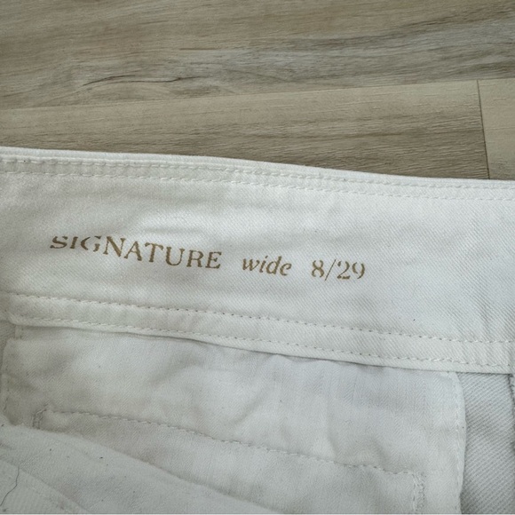 Talbots signature wide leg sailor pants Sz 8 White - Picture 5 of 8